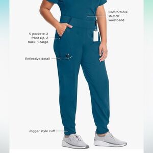 Infinity Cherokee Jogger Scrub Pants for Women Mid Rise